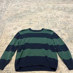 Hollister green and blue top